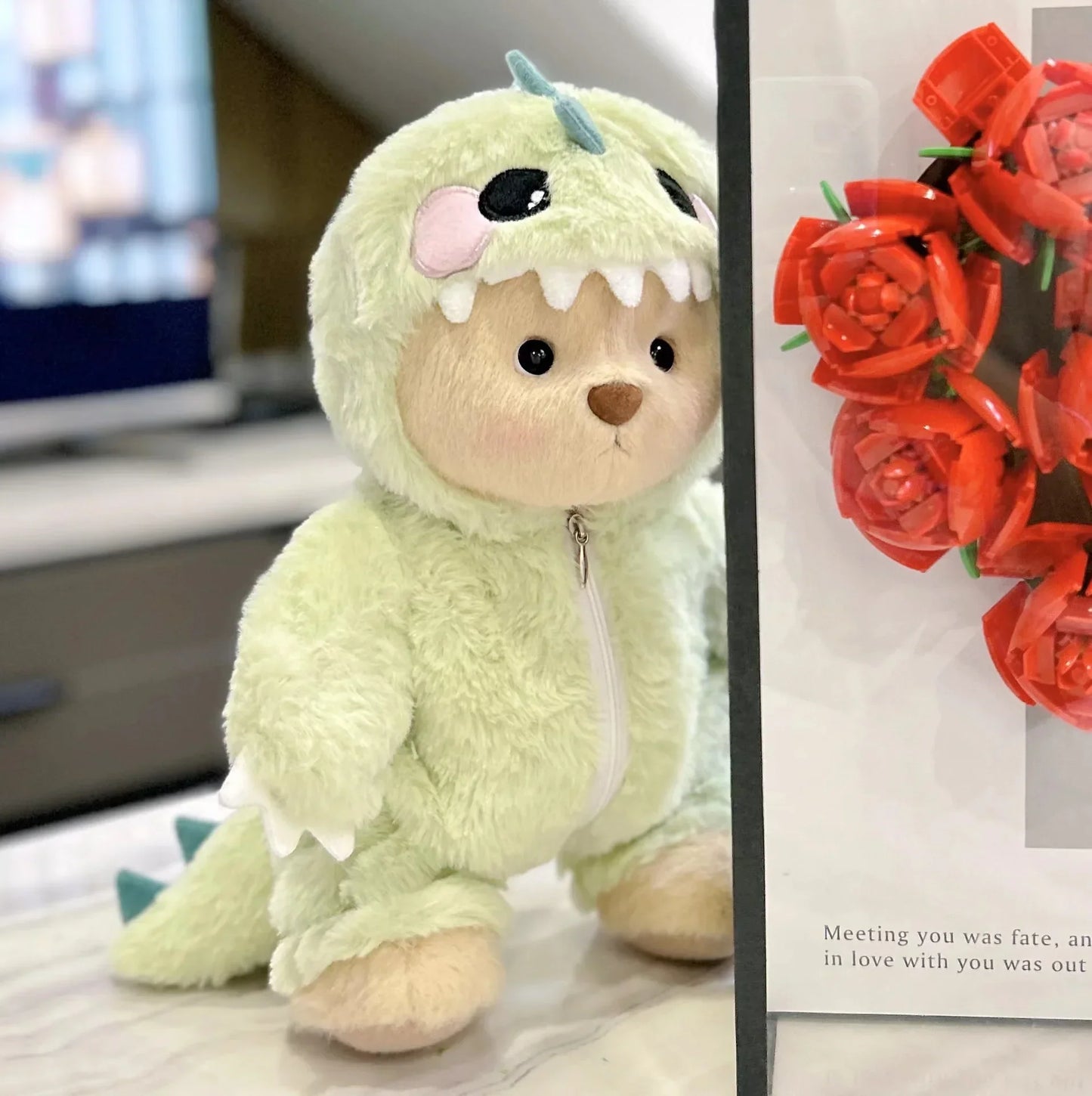Handmade Teddy Bear Plush Doll with Outfit 30cm