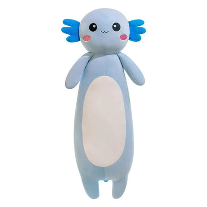 Large Pink Axolotl Plush Toy Soft Stuffed Salamander Pillow for Kids