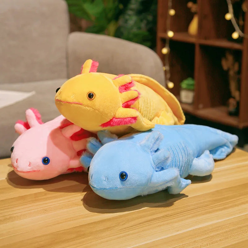 Cute 45CM Axolotl Plush Toy - Realistic Ambystoma Mexicanum for Kids