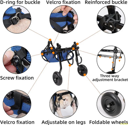 Adjustable Small Dog Wheelchair