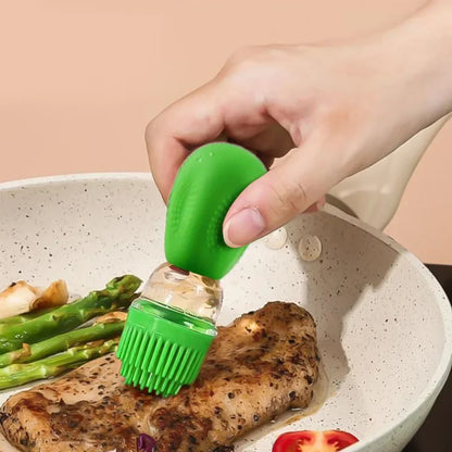 Portable Oil Bottle With Silicone Brush