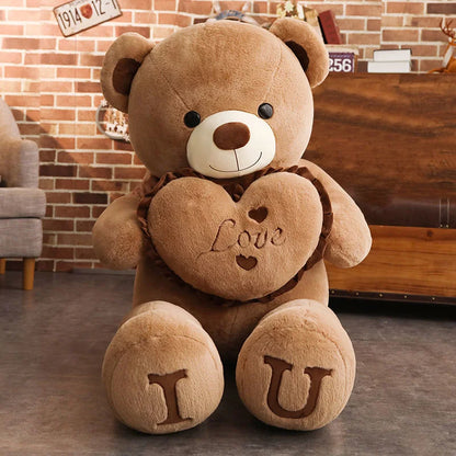 Giant 80cm Soft Brown Teddy Bear - Ultimate Hugging Pillow Gift!