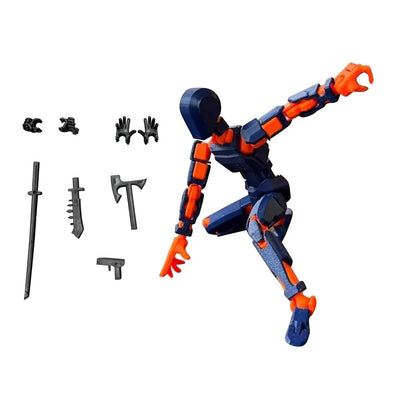 Lucky 13 Figure Toys Dummy 3D Printed Movable Shapeshift Robot Action Figuras