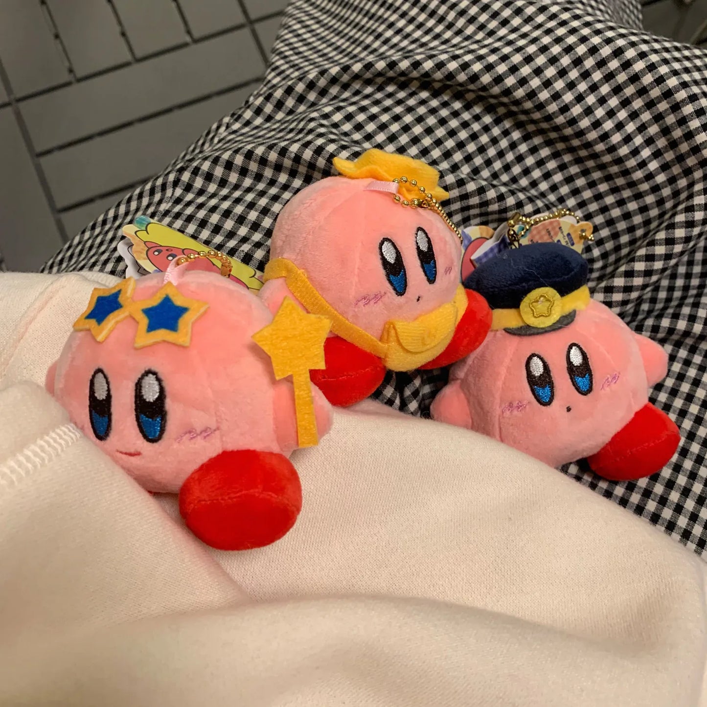 Kawaii Star Kirby Plush Doll Keychain - Cute Gift for Kids & Home Decor