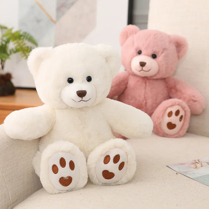 Kawaii Teddy Bear Plush Toy with Bow 25/35cm Soft Stuffed Animal for Gift