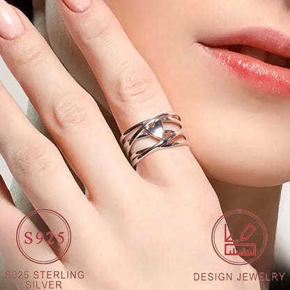 Sterling Silver Heart Ring for Women