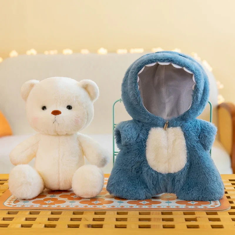 Kawaii Bear Plush Toy - Soft Stuffed Teddy in Suit for Kids and Adults