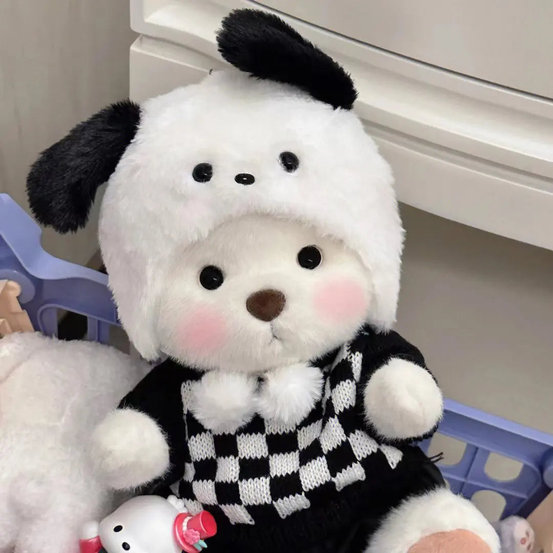 Handmade Teddy Bear Plush Doll with Outfit 30cm
