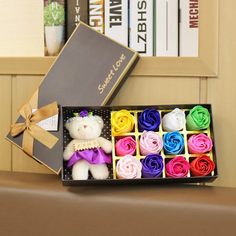 Rose Petal Scented Soap Gift Set