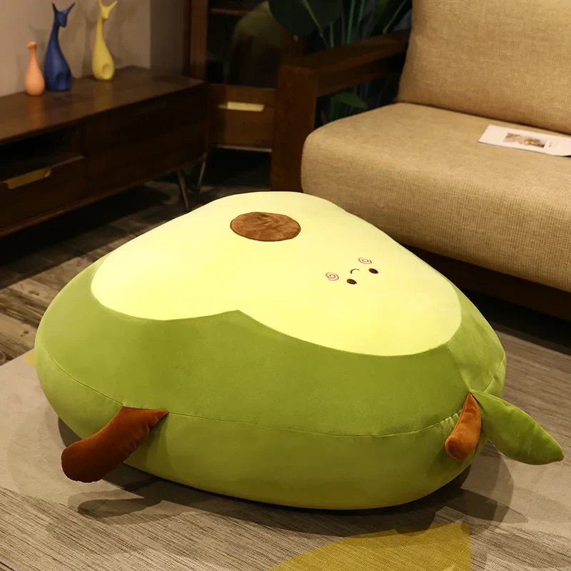 Giant Avocado Plush Toy - Soft, Cuddly Fruit Cushion for Kids & Gifts