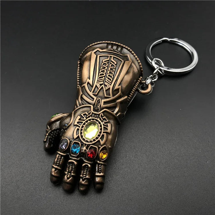 Legends The Avengers Peripherals Thanos Infinity Gauntlet Alloy Car Keychain