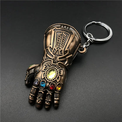 Legends The Avengers Peripherals Thanos Infinity Gauntlet Alloy Car Keychain