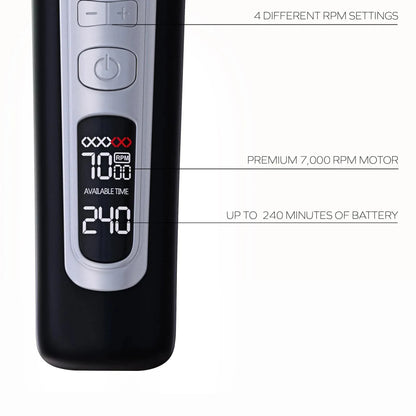 Professional Lcd Inclined Hair Trimmer