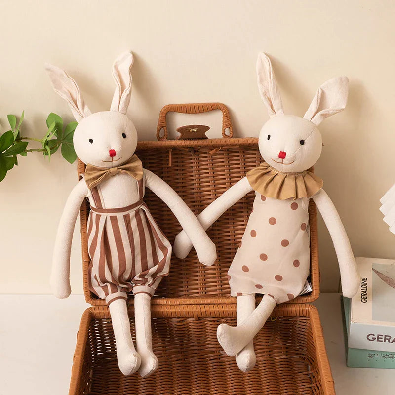 Handmade Bunny Plush in Cloth Dress