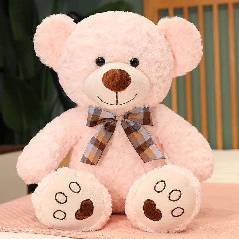 Classic Teddy Bear Plush with Bow Tie