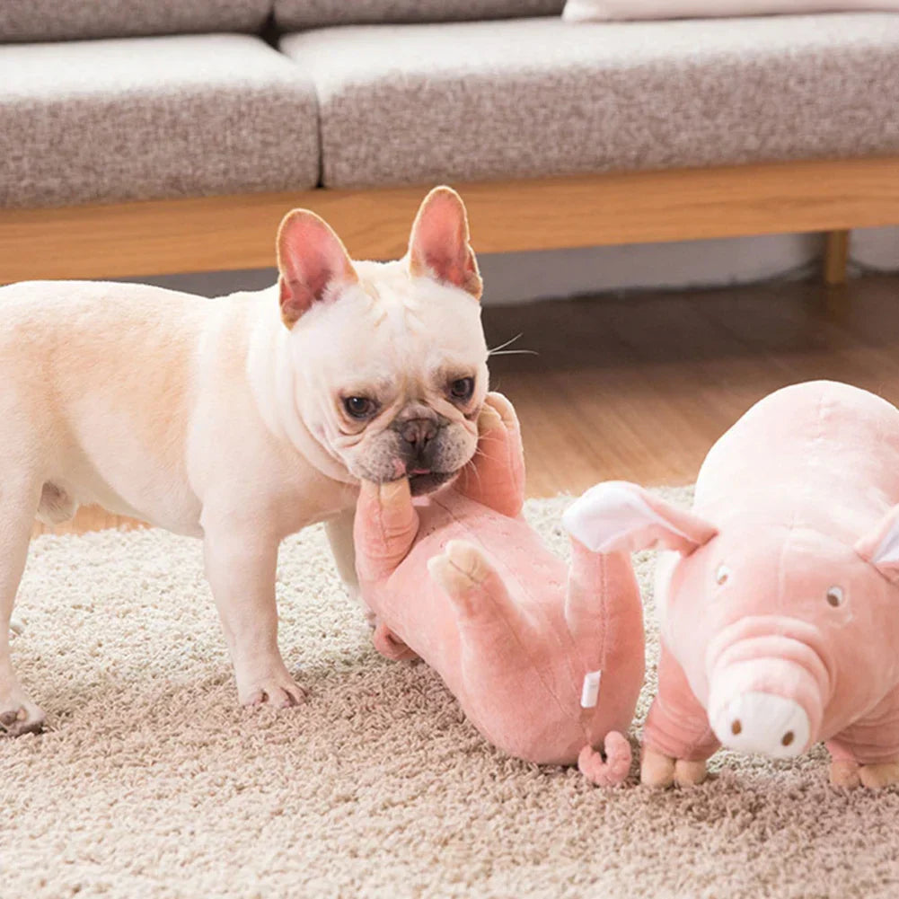 Cute Plush Pig Chew Toy for Dogs