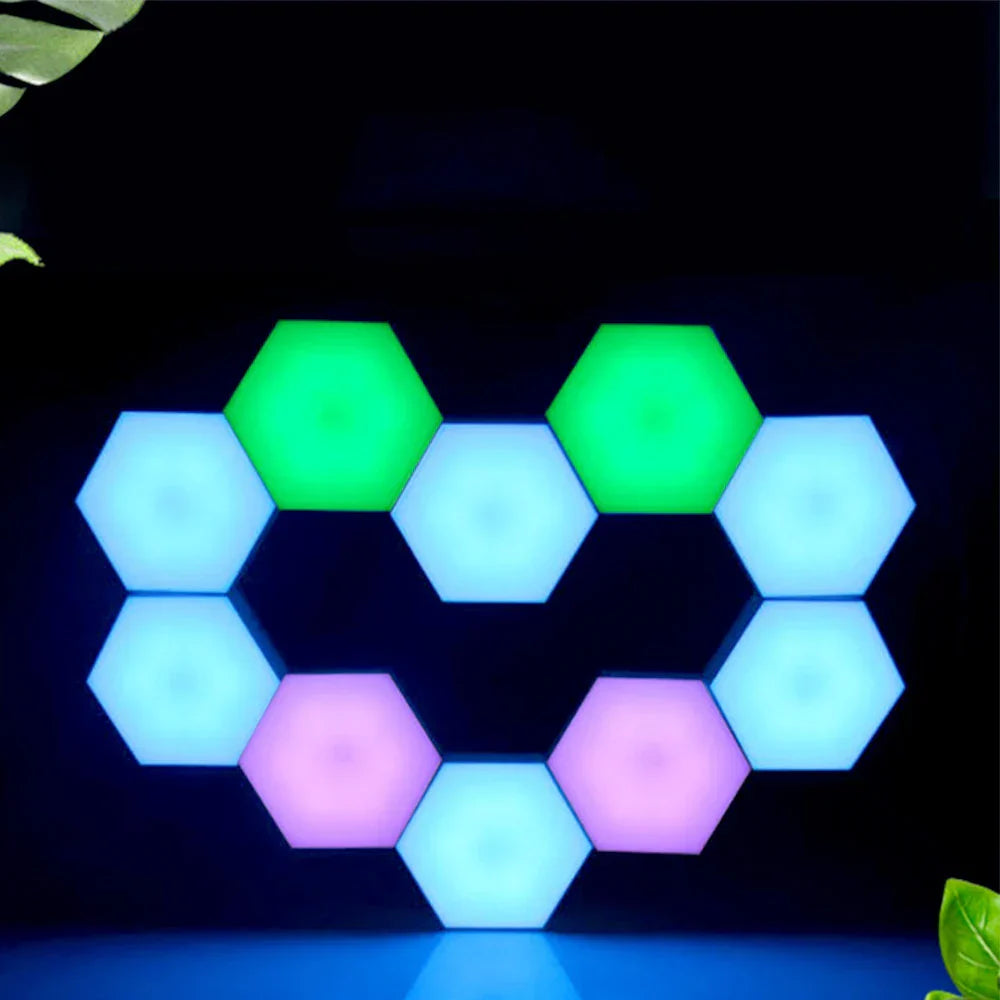 Touch Sensor Rgb Led Hexagon Lamp