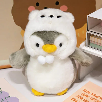 Cute Fluffy Penguin Plush Toy - Adorable Sleep Companion & Gift