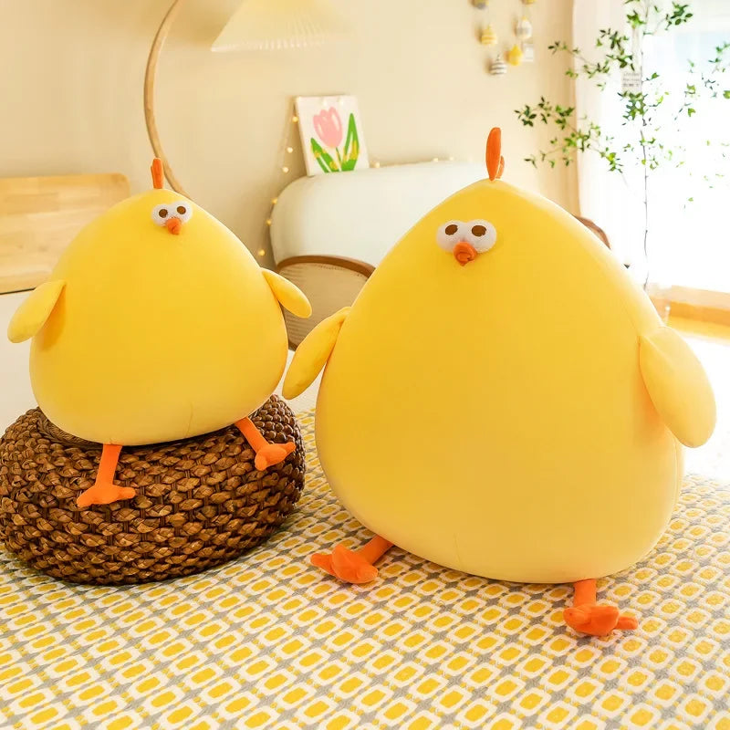 Funny Fat Chicken Plush Toy - Soft, Cute Neck Pillow for Kids & Gifts