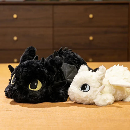 55/70cm Cute Dragon Plush Toy - Soft Stuffed Doll Pillow for Kids