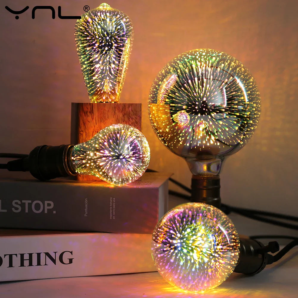 Vintage Star Fireworks Lamp