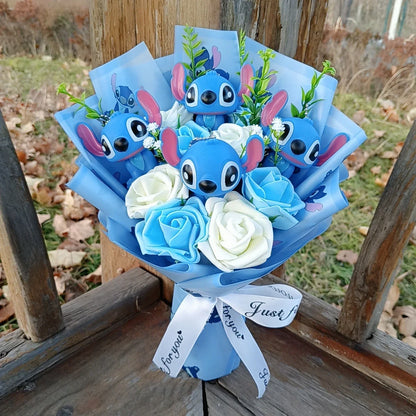 Plush Cartoon Bouquet Soft Doll for Gifts