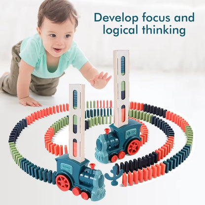 Kids Automatic Laying Domino Train