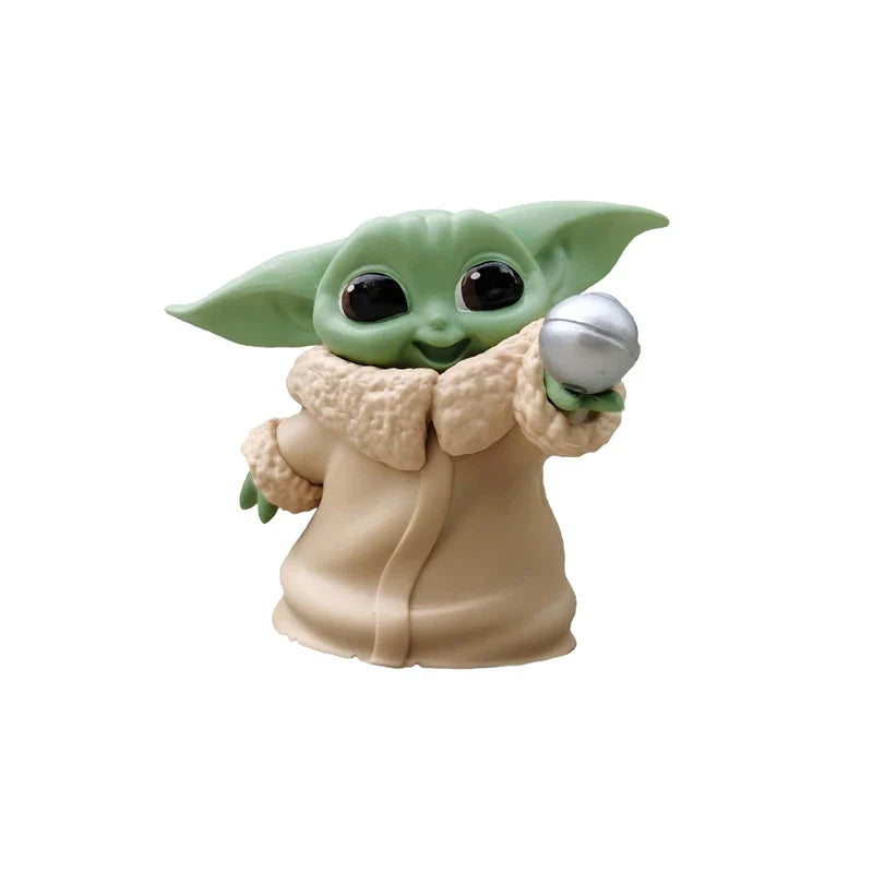 5pcs Baby Yoda Darth Action Figure