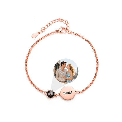 Personalized Photo Projection Name Bracelet