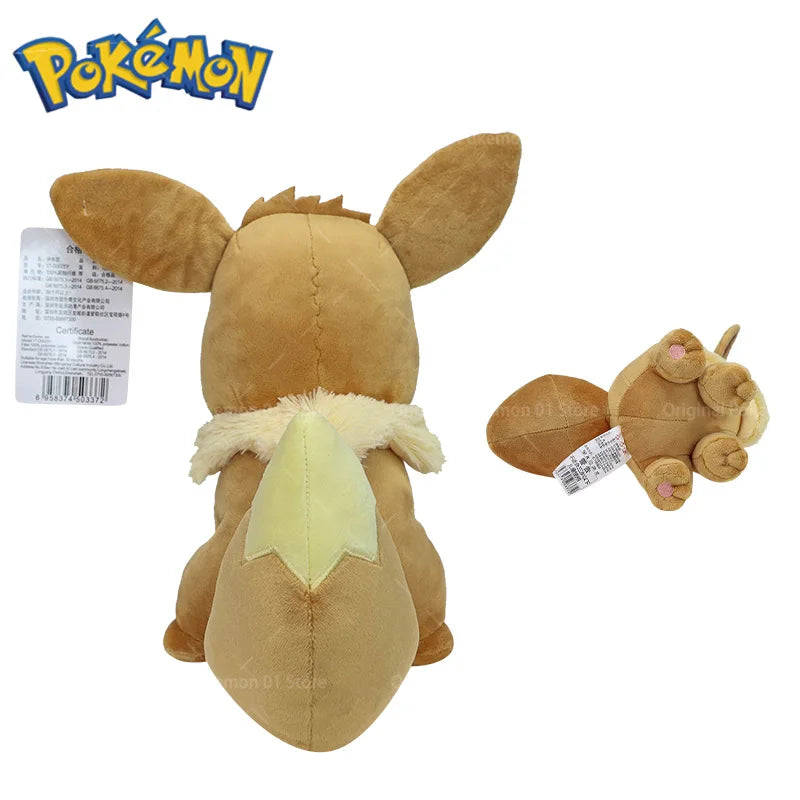 Kawaii 27cm Eevee Plush Toy - Soft Stuffed Animal for Kids' Gifts