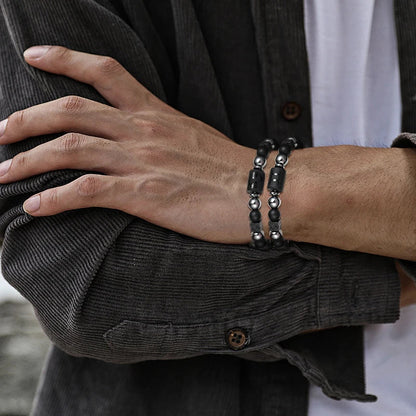 12 Zodiac Natural Stone Beaded Bracelet