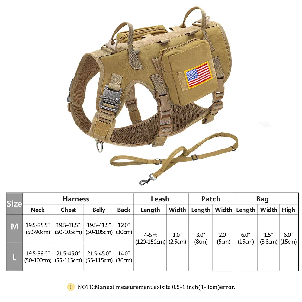 Large Dogs Training Harnesses With Pouches