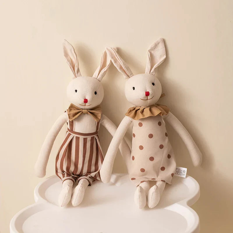 Handmade Bunny Plush in Cloth Dress