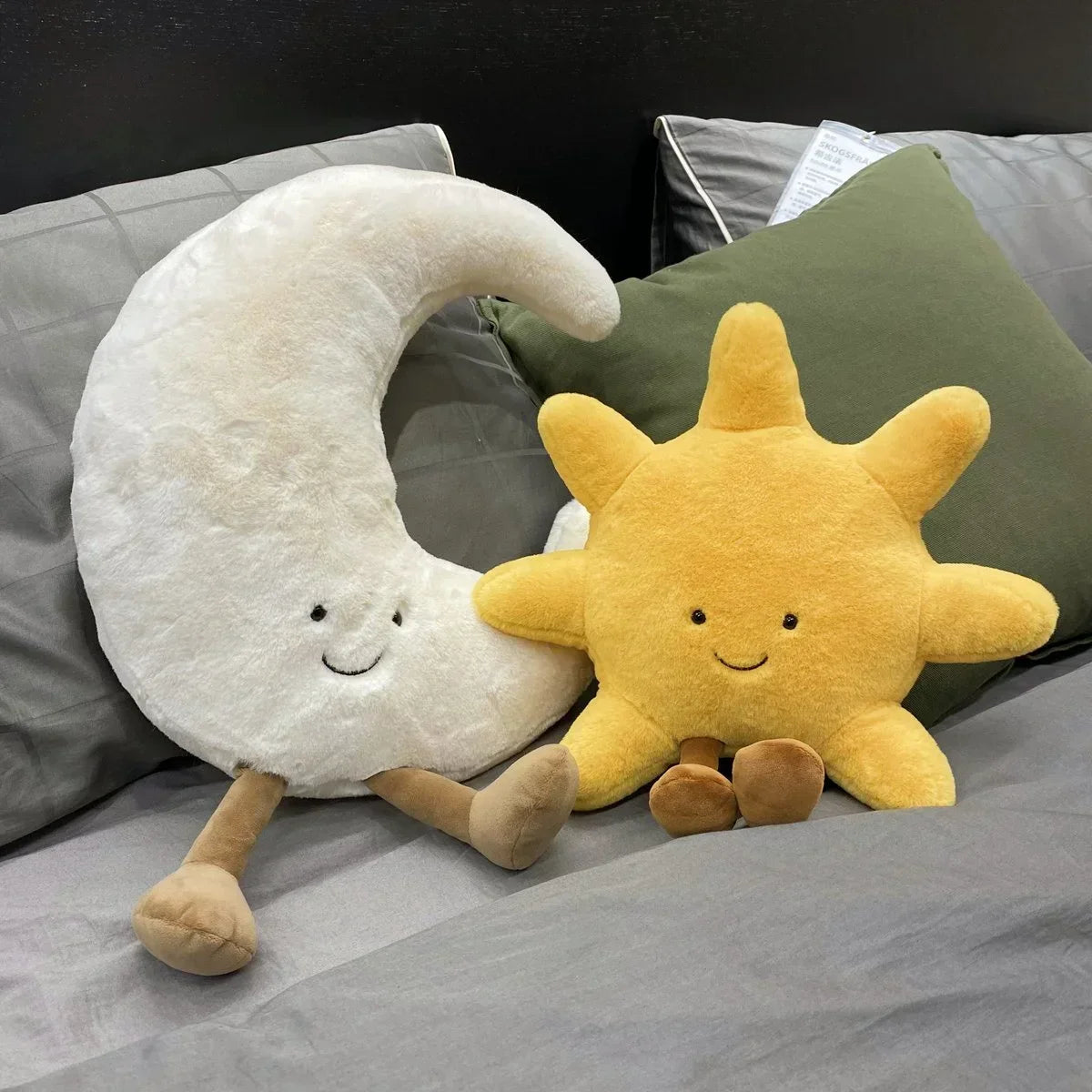 Cute Sun & Moon Pillows Soft Cozy