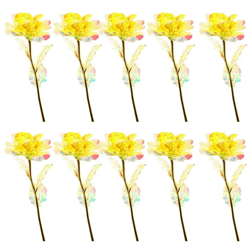 24K Eternal Gold Rose in Glass Dome