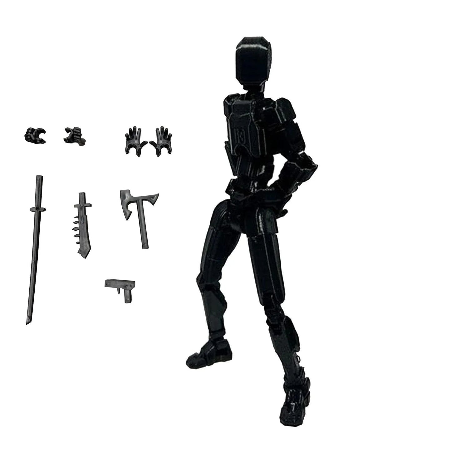 Lucky 13 Figure Toys Dummy 3D Printed Movable Shapeshift Robot Action Figuras