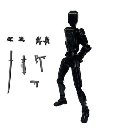 Lucky 13 Figure Toys Dummy 3D Printed Movable Shapeshift Robot Action Figuras