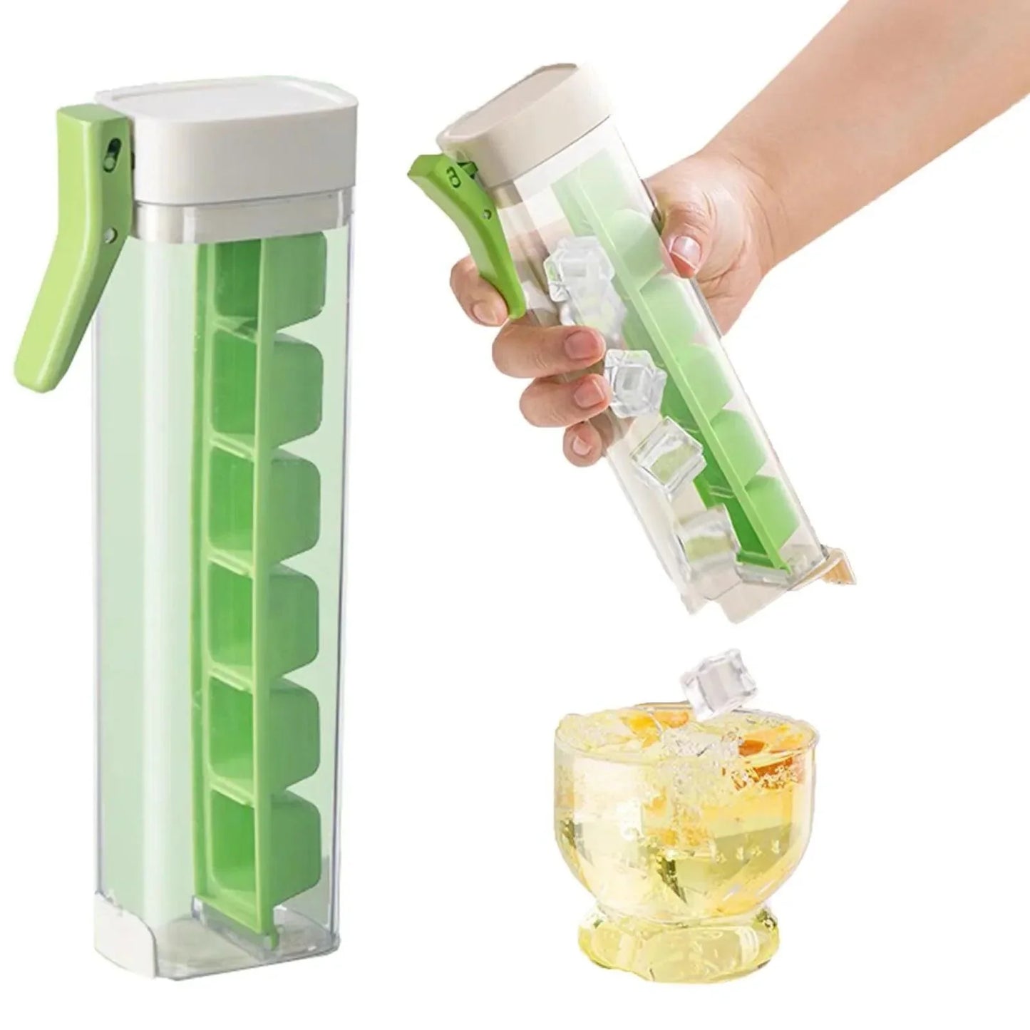 Ice Cubes Tray One Handed Deicing