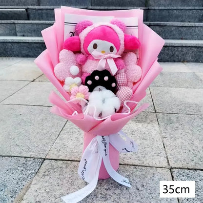 Kuromi Plush Flower Bouquet Soft Toy Gift for Girls