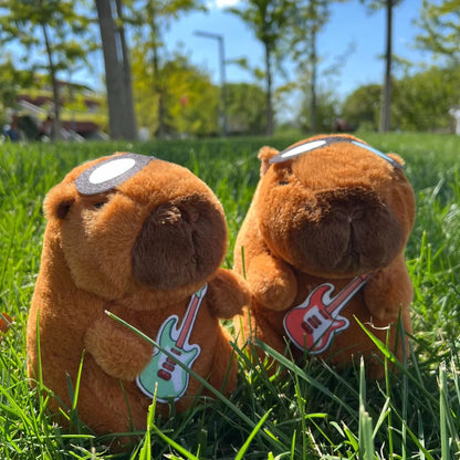 Cute 21cm Capybara Plush Toy - Fluffy Beach Style Stuffed Animal Gift