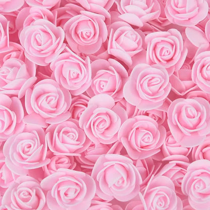 Foam Rose Heads 3.5cm - DIY Artificial Flowers for Wedding, Valentine's Day, and Home Decoration