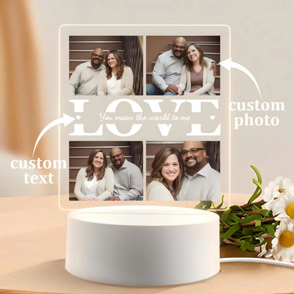 Personalized Photo Acrylic Night Light Plaque