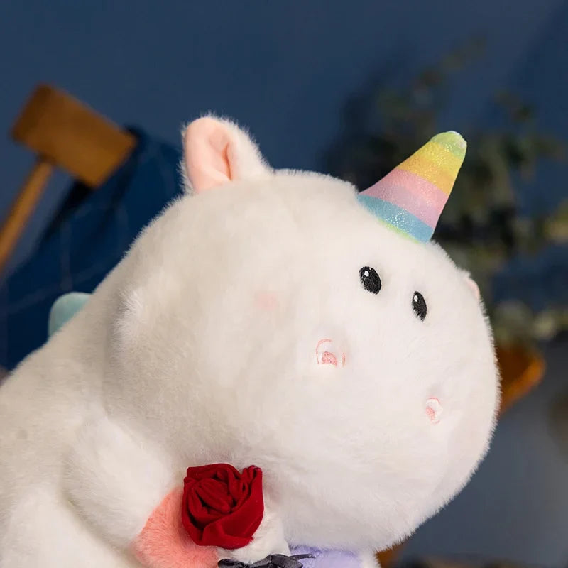 Unicorn Plush Bouquet with Flowers