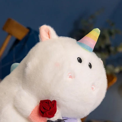 Unicorn Plush Bouquet with Flowers