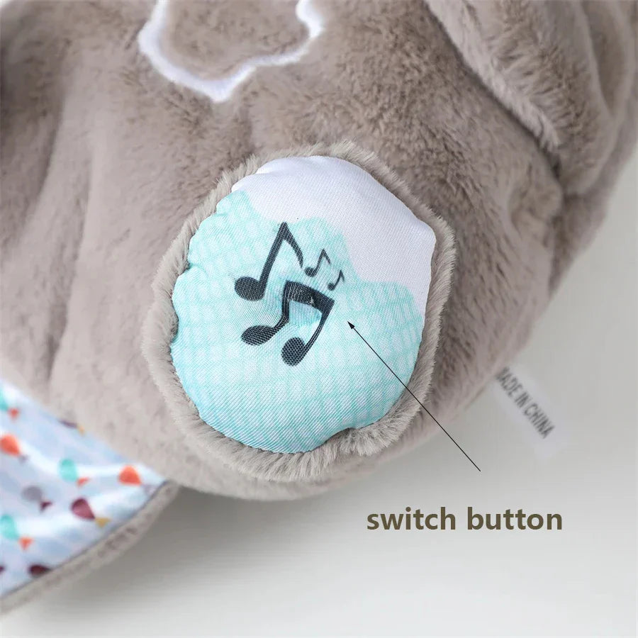 Breathing Bear Soothing Plush Toy with Music & Light for Baby Sleep