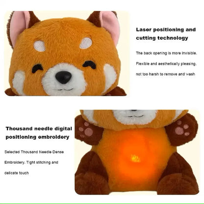 Breathing Fox Bear Plush: Soothing Musical Doll for Baby's Comfort
