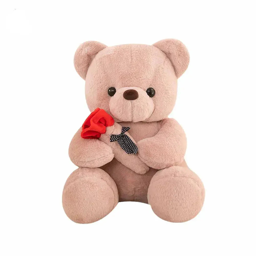 25cm Rose Teddy Bear Plush Toy Romantic Gift for Valentine's Day