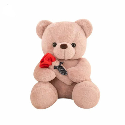 25cm Rose Teddy Bear Plush Toy Romantic Gift for Valentine's Day
