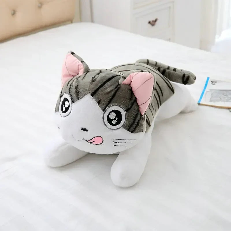 Cute Cat Plush Toy - Soft Cheese Doll for Kids