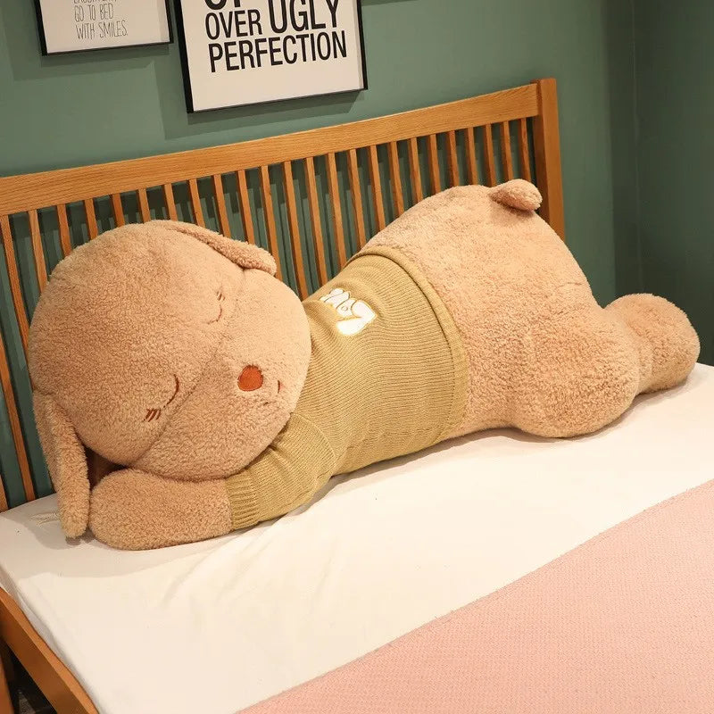 Giant Lying Dog Plush Pillow 80cm 100cm